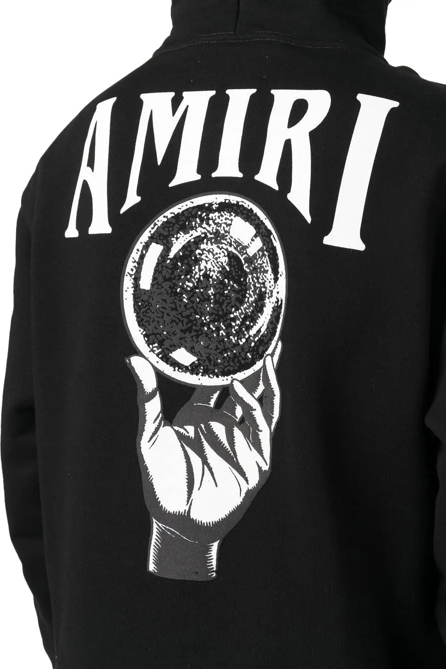 AMIRI logo-print hoodie black