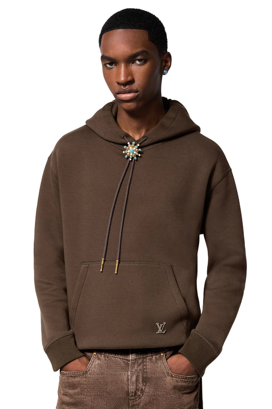 Louis Vuitton Embellished Cotton Hoodie
