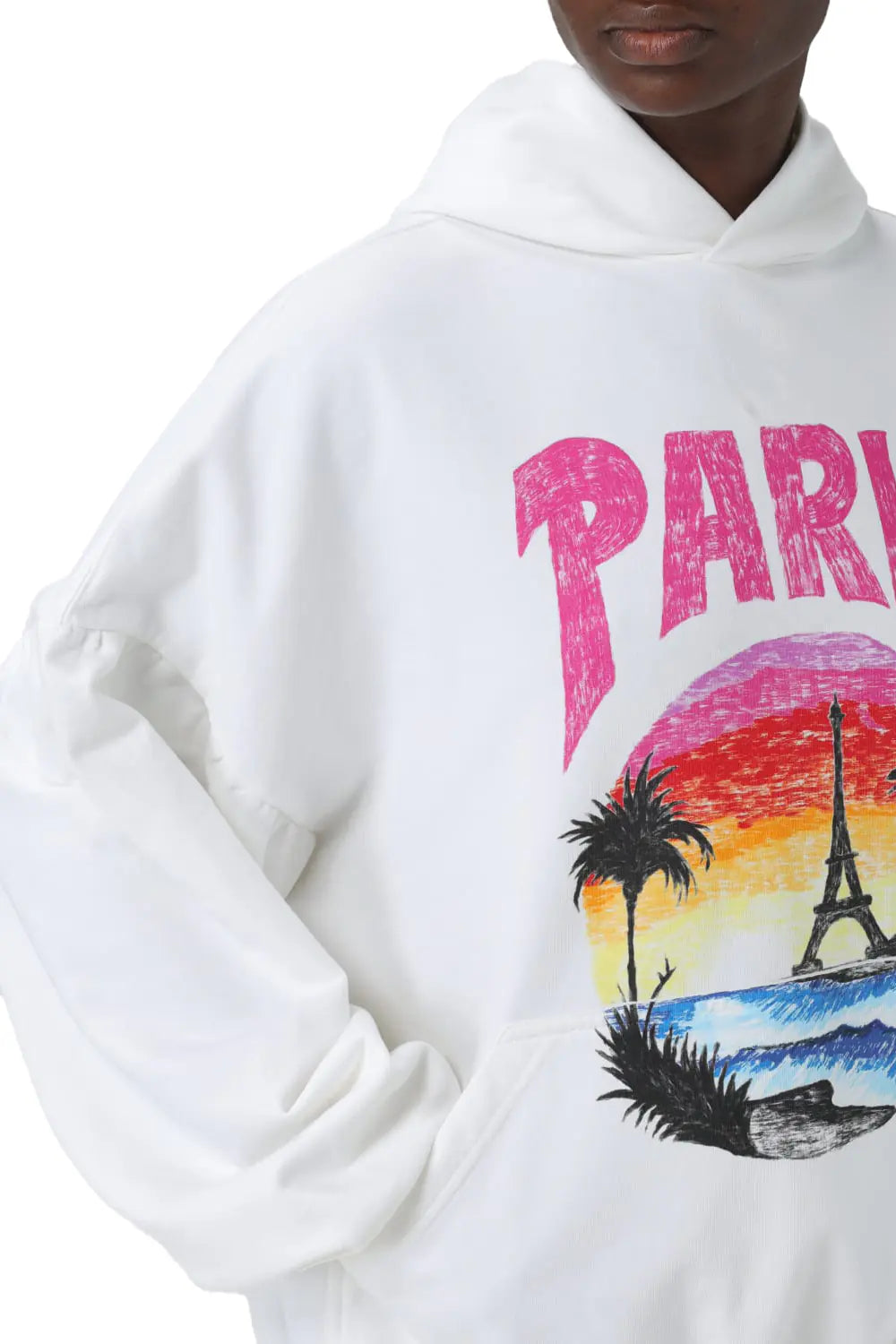 BALENCIAGA Paris Tropical cotton hoodie
