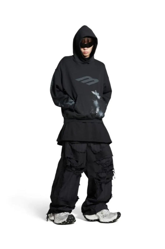 Balenciaga Oversize 3b Stencil Hoodie