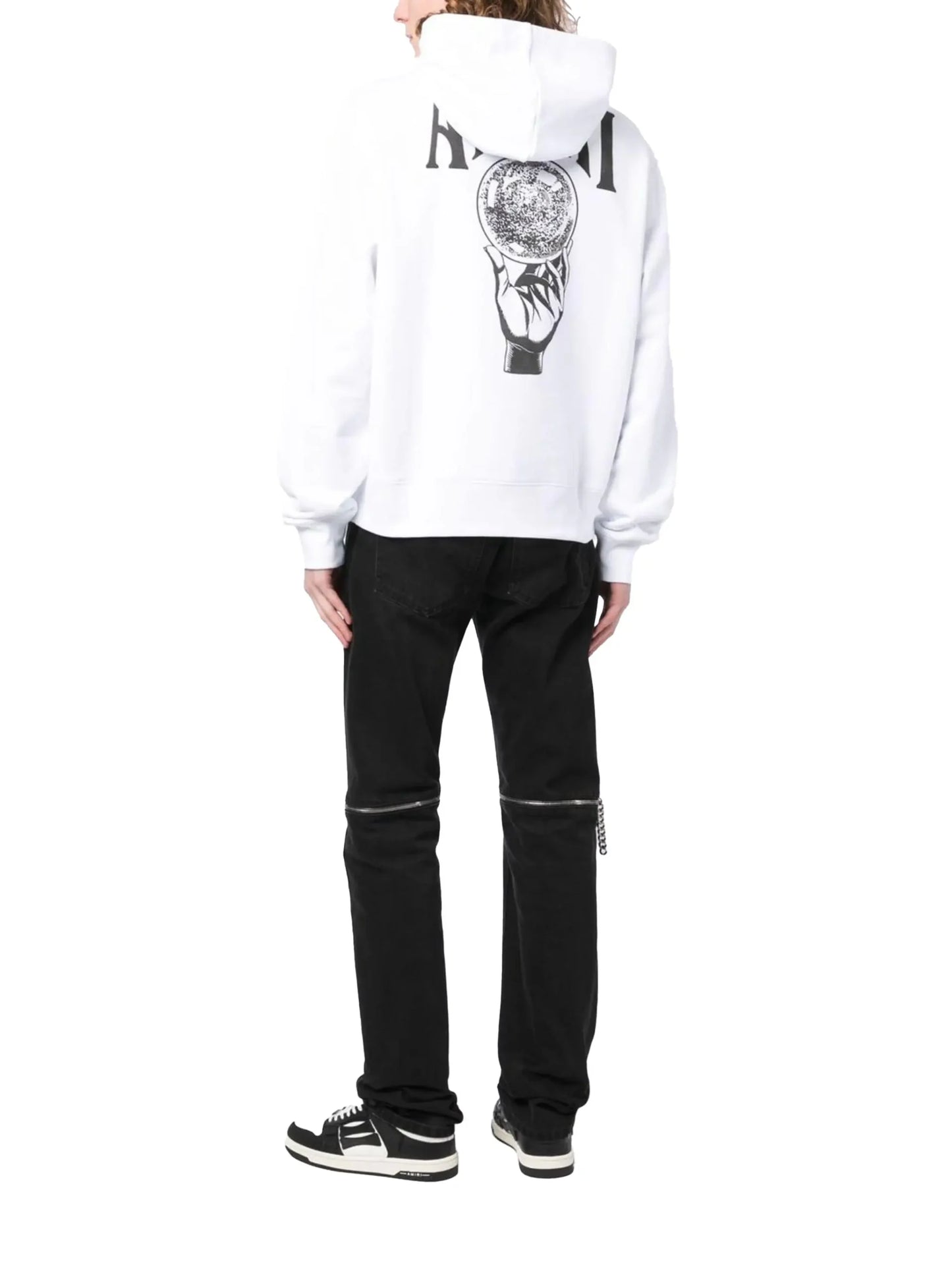 AMIRI logo-print cotton hoodie
