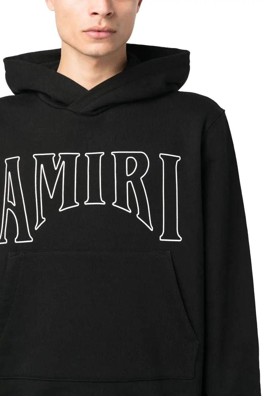 AMIRI logo-print long sleeves hoodie