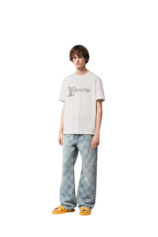 LOUIS VUITTON Embroidered Short-Sleeved T-Shirt