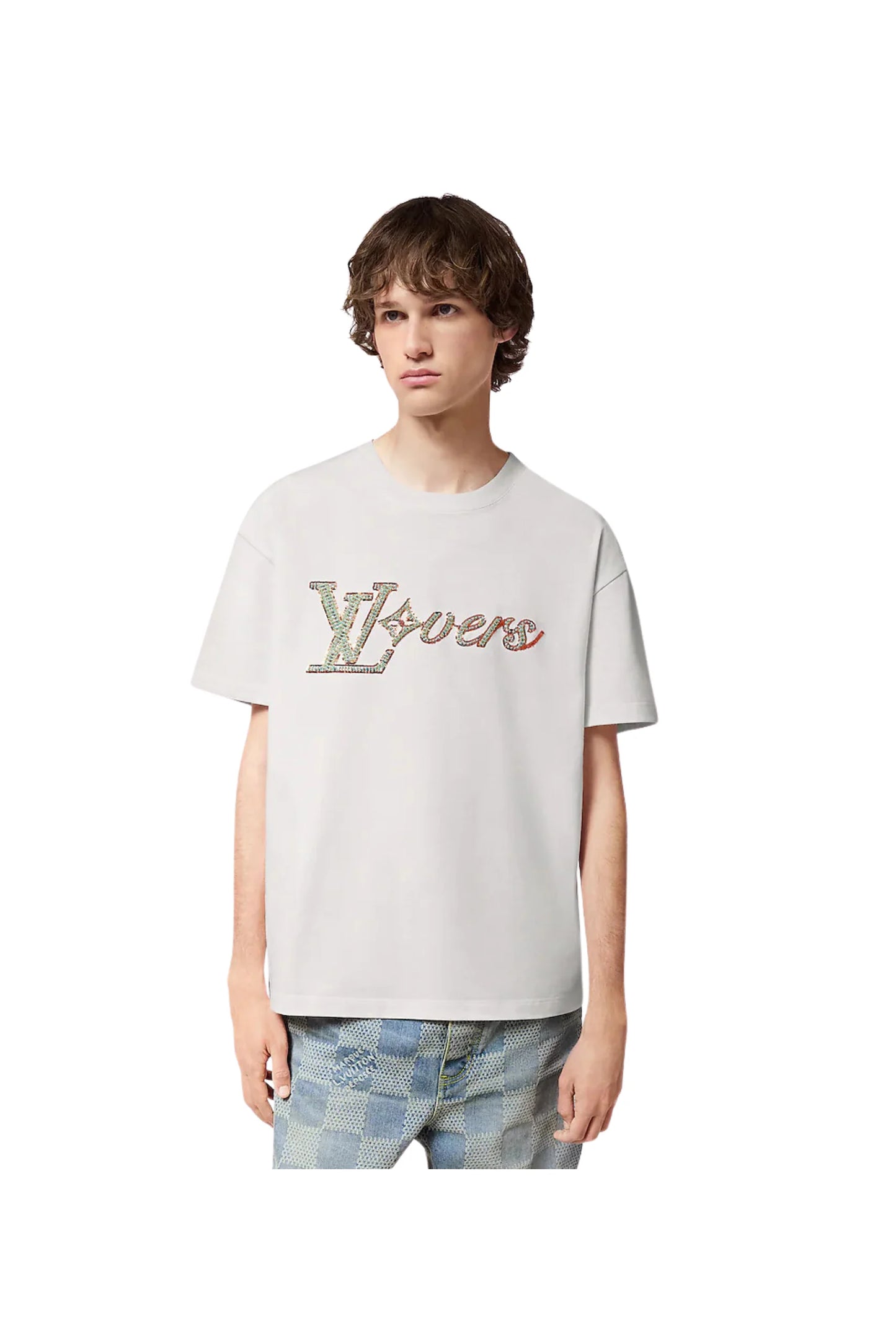 LOUIS VUITTON Embroidered Short-Sleeved T-Shirt