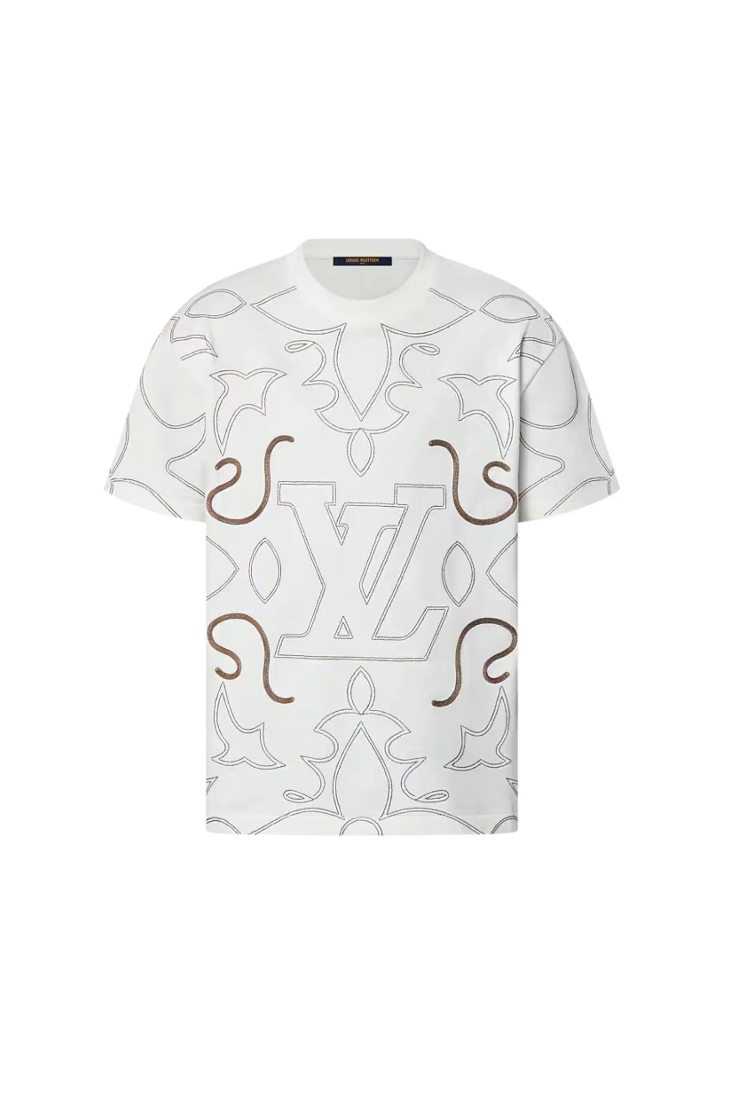 LOUIS VUITTON Embroidered Cotton T-Shirt