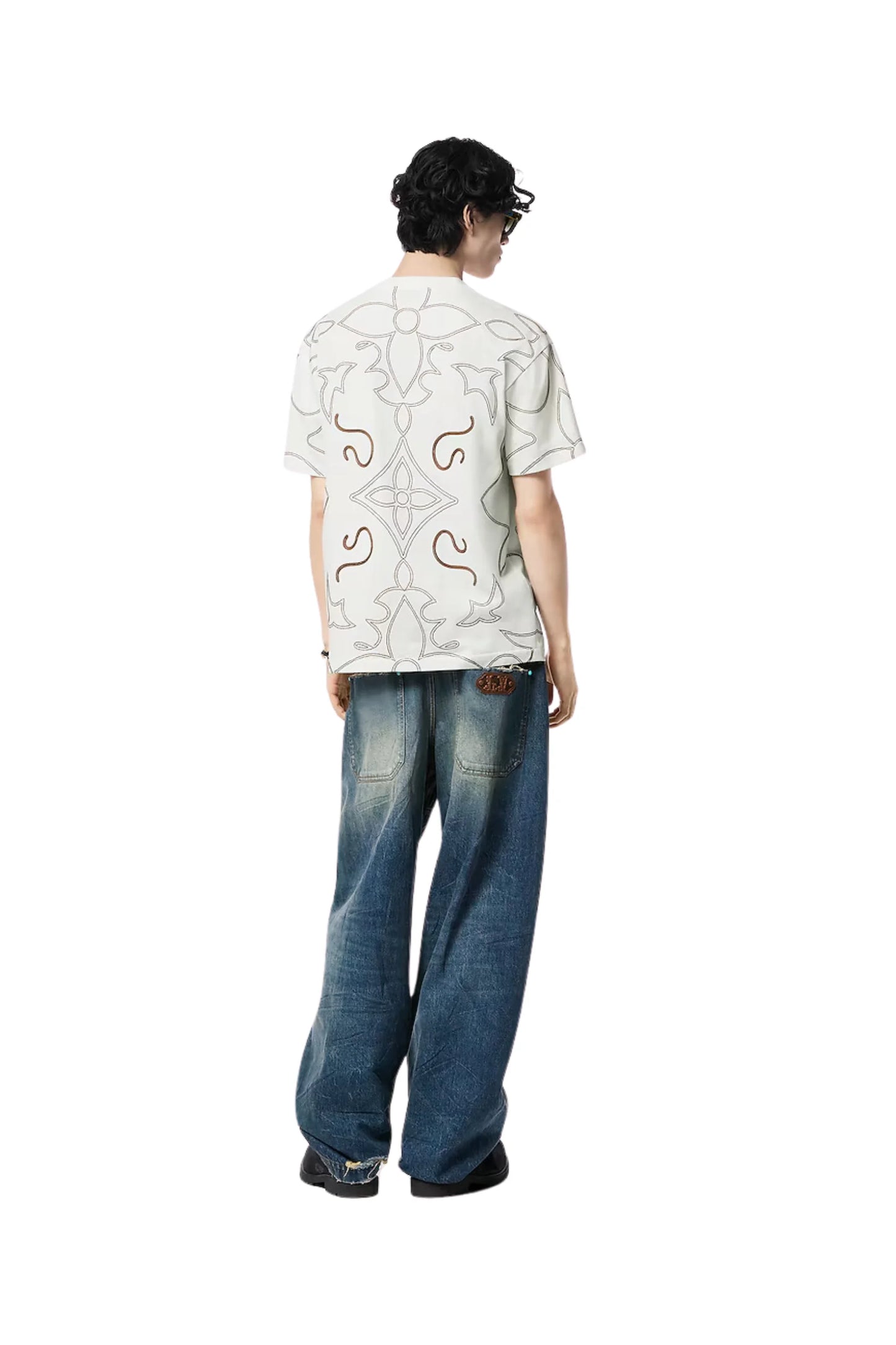 LOUIS VUITTON Embroidered Cotton T-Shirt