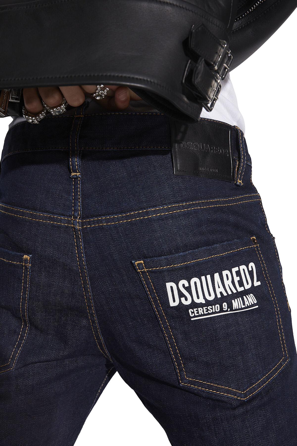 DARK RINSE CERESIO 9 SKATER DENIM JEANS